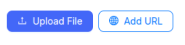 Figure 7 — Upload File and Add URL action buttons at the top of the Media Library.