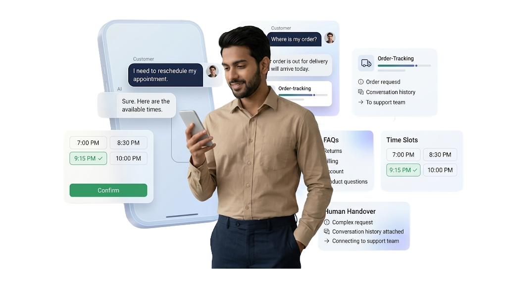 WhatsApp campaign inbox and conversations